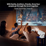 Retro Smart Game Projector - Wireless Gaming System with Built-In Games